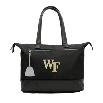 NCAA Wake Forest Demon Deacons Laptop Tote Bag with Colored Zipper Pull Accessory