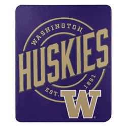 NCAA Washington Huskies Campaign Fleece Throw