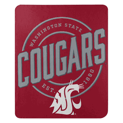 NCAA Washington State Cougars Campaign Fleece Throw