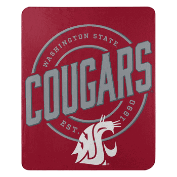 NCAA Washington State Cougars Campaign Fleece Throw