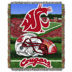 NCAA Washington State Cougars Homefield Advantage Tapestry Throw