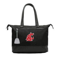 NCAA Washington State Cougars Laptop Tote Bag with Colored Zipper Pull Accessory