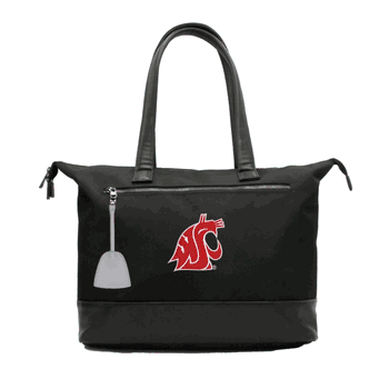 NCAA Washington State Cougars Laptop Tote Bag with Colored Zipper Pull Accessory