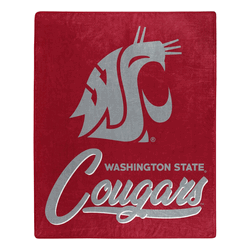NCAA Washington State Cougars Signature Raschel Throw Blanket 50x60 Inches