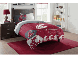 NCAA Washington State Hexagon Twin Comforter Set