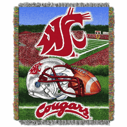 NCAA Washington State Homefield Advantage Woven Tapestry Throw Blanket 48x60 Inches