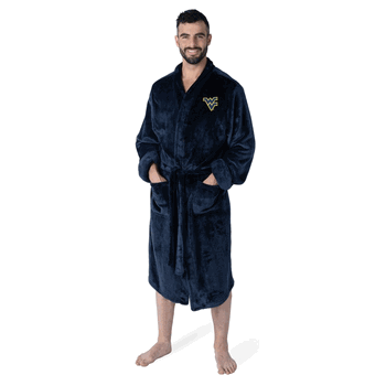 NCAA West Virginia L/XL Silk Touch Robe 26x47 Inches