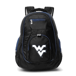 NCAA West Virginia Mountaineers 19" Premium Laptop Backpack with Colored Trim