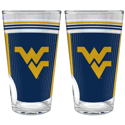 NCAA West Virginia Mountaineers 2pc Pint Glass Set