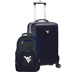 NCAA West Virginia Mountaineers Deluxe 2-Piece Backpack & Carry-On Set