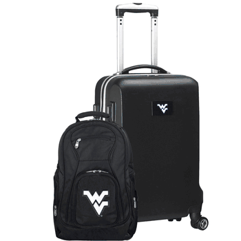 NCAA West Virginia Mountaineers Deluxe 2-Piece Backpack & Carry-On Set