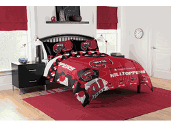 NCAA Western Kentucky Wildcats Hexagon Take F/Q Comforter Set