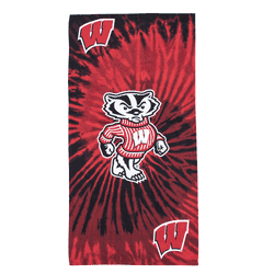 NCAA Wisconsin Badgers Pyschedelic Beach Towel