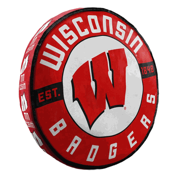 NCAA Wisconsin Badgers Travel Cloud Pillow 15 Inches