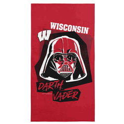 NCAA Wisconsin Darth Vader  Beach Towel 30 x 60 Inches