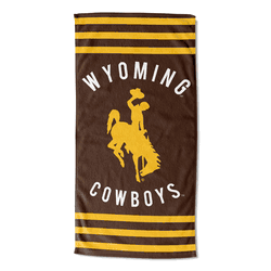 NCAA Wyoming Cowboys Stripes Beach Towel