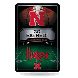 Nebraska Cornhuskers  11" x 17" Metal Home Dcor Sign