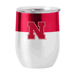Nebraska Cornhuskers 16oz Colorblock Stainless Curved Beverage