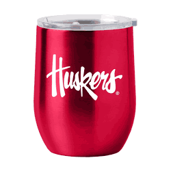 Nebraska Cornhuskers 16oz Gameday Stainless Curved Beverage
