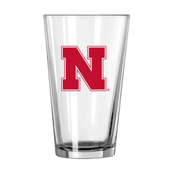 Nebraska Cornhuskers 16oz Satin Etch Pint Glass