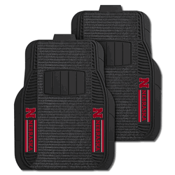 Nebraska Cornhuskers 2 Piece Deluxe Car Mat Set