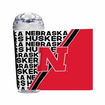 Nebraska Cornhuskers 24 Oz Hinged Lid Tumbler
