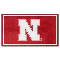 Nebraska Cornhuskers 3ft. x 5ft. Plush Area Rug