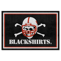 Nebraska Cornhuskers 5ft. x 8 ft. Plush Area Rug, Blackshirts