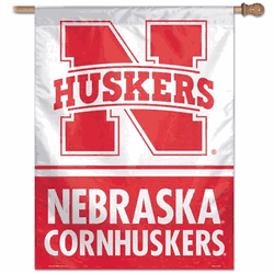 Nebraska Cornhuskers Banner 28x40 Vertical