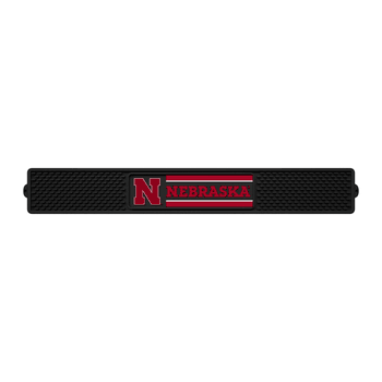 Nebraska Cornhuskers Bar Drink Mat - 3.25in. x 24in.