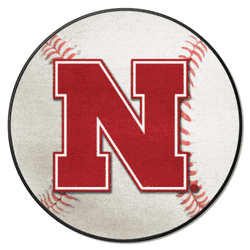 Nebraska Cornhuskers Baseball Rug - 27in. Diameter