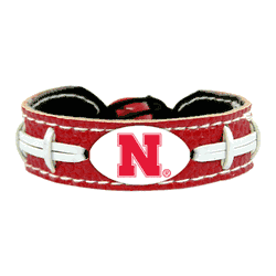 Nebraska Cornhuskers Bracelet Team Color Football CO