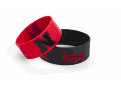 Nebraska Cornhuskers Bracelets 2 Pack Wide