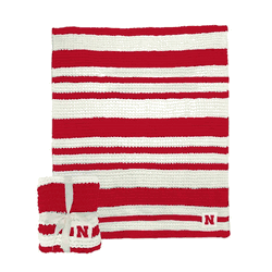 Nebraska Cornhuskers Cable Knit Throw 50x60
