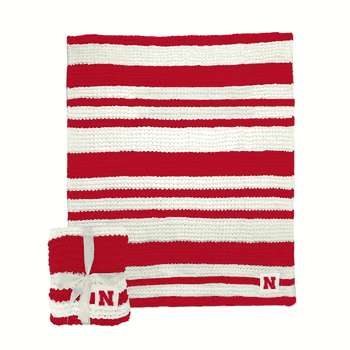 Nebraska Cornhuskers Cable Knit Throw 50x60