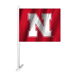 Nebraska Cornhuskers Car Flag N Logo