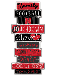 Nebraska Cornhuskers Celebrations Stack 24" Sign