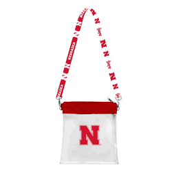 Nebraska Cornhuskers Clear Pattern Strap Bag