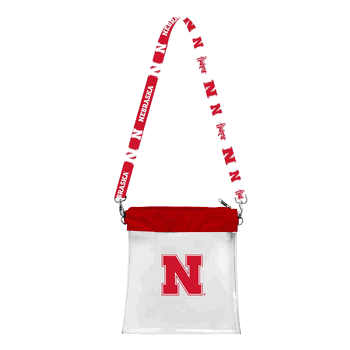 Nebraska Cornhuskers Clear Pattern Strap Bag