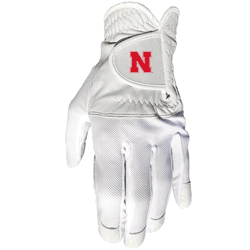 Nebraska Cornhuskers Cool mesh with cabretta leather - one size - mens left