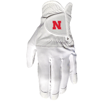 Nebraska Cornhuskers Cool mesh with cabretta leather - one size - mens left