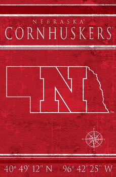 Nebraska Cornhuskers Coordinates 17x26