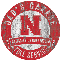 Nebraska Cornhuskers Dad's Garage Sign
