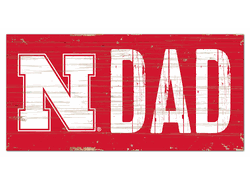 Nebraska Cornhuskers Dad Sign
