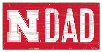 Nebraska Cornhuskers Dad Sign