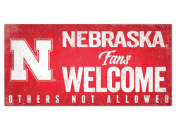 Nebraska Cornhuskers Fans Welcome Sign