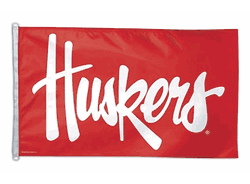 Nebraska Cornhuskers Flag 3x5 Huskers Design
