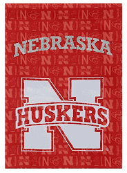 Nebraska Cornhuskers Flag Double Sided Glitter CO