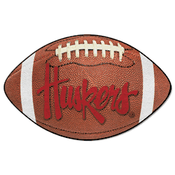 Nebraska Cornhuskers Football Rug - 20.5in. x 32.5in., "Huskers"