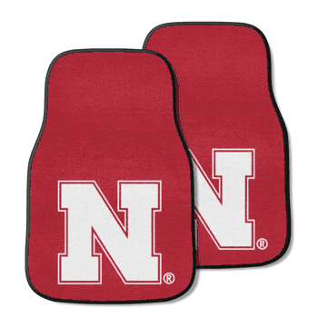 Nebraska Cornhuskers Front Carpet Car Mat Set - 2 Pieces
